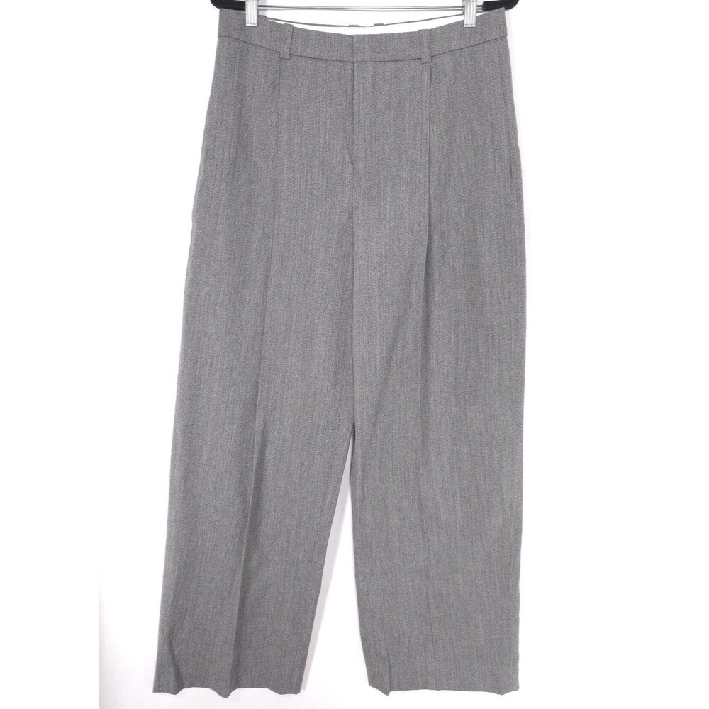 VINCE.‎ Women’s Dress Pants 10 Wide Leg Gray WOOL Blend ITALY FABRIC V082122355